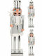 Koopman Nutcracker de Crăciun Argintiu
