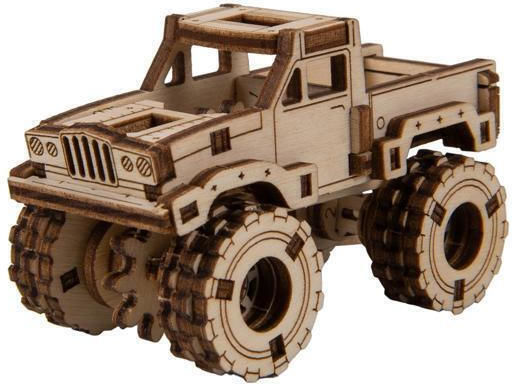 Wooden City Wooden Construction Toy Monster Truck