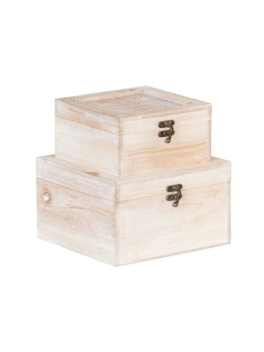 BigBuy Wooden Decorative Box