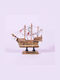 Santa Maria Christmas Boat Fishboat Wooden 10x10cm