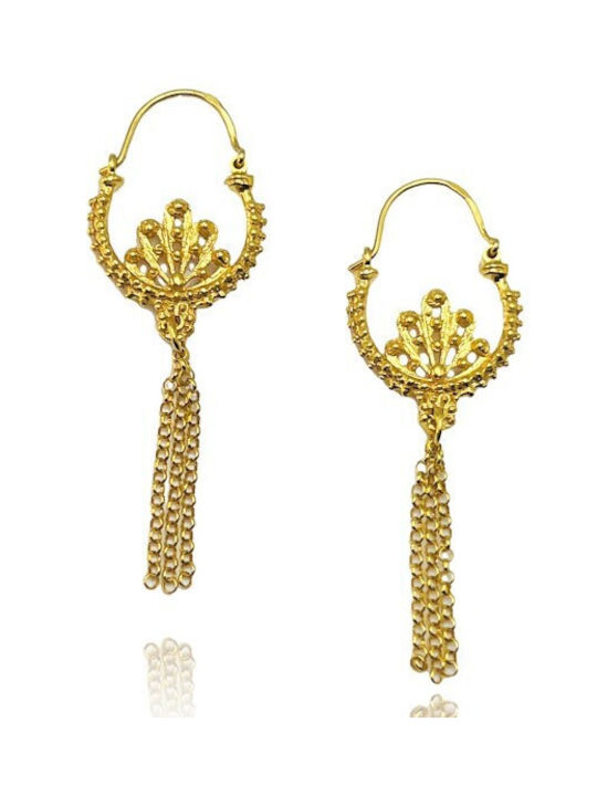 Χειροποιητα Earrings made of Silver Gold Plated