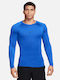 Nike Pro Dri-FIT Ανδρική Ισοθερμική Μακρυμάνικη Μπλούζα Compression Μπλε