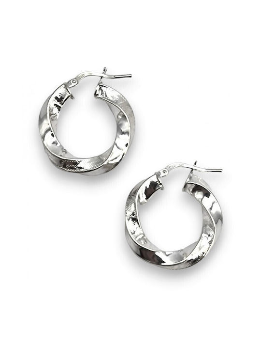 Earrings Hoops made of Silver