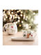 Ladelle Set Ornamente de Crăciun Căni De porțelan Multicolore Înălțime 19cm. 2buc