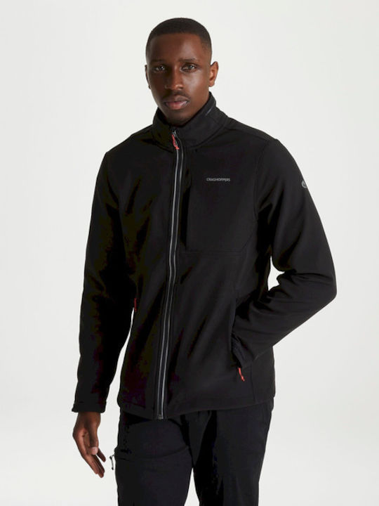 Winter Jacket Softshell Waterproof and Windproof Black