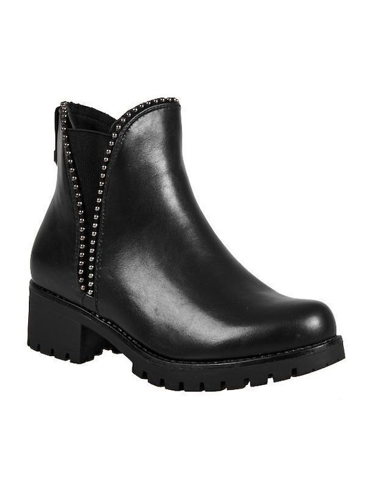 Elenross Damen Chelsea Stiefeletten Schwarz