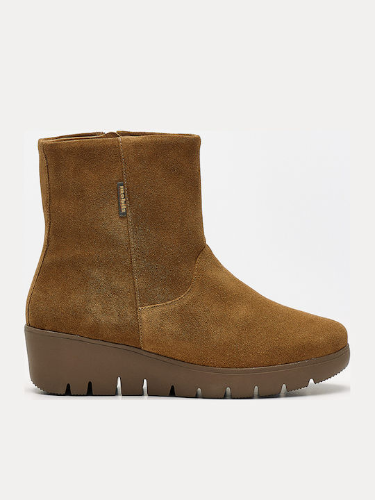 Mephisto Leder Stiefeletten Damen Braun
