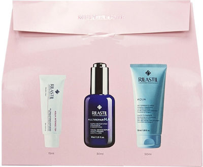 Rilastil Skin Care Set for Moisturizing & Αnti-ageing with Face Cleanser & Serum