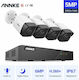 Annke Surveillance System N48PBB + I51DL 4 Cameras Cameras IP 5MP with Recorder NVR