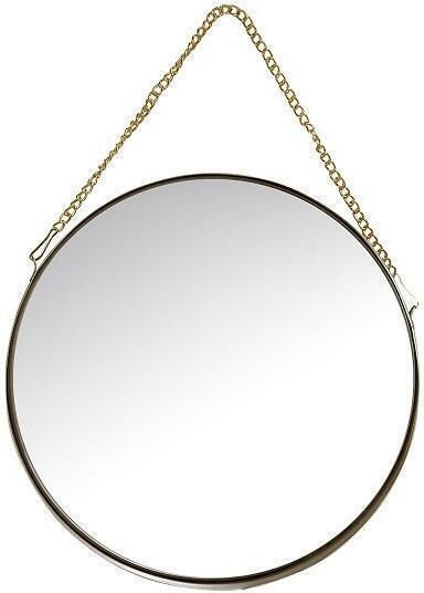 Espiel Wall Mirror with Gold Metallic Frame Diameter 20.5cm 1pcs
