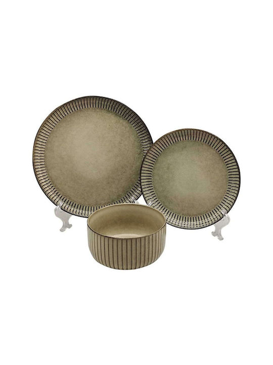 Fylliana Ceramic Dinnerware Set Beige 18pcs