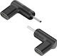 Powertech Charger Plug USB-C to Samsung 3x1.1mm Black YX-01