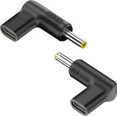 Powertech Conector pentru încărcător USB-C la HP 4,8x1,7 mm, negru