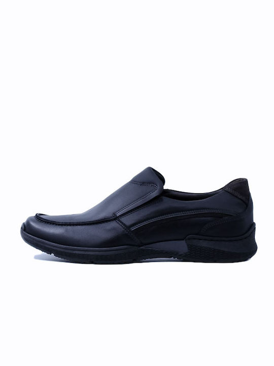 Softies Men's Leather Casual Shoes Black