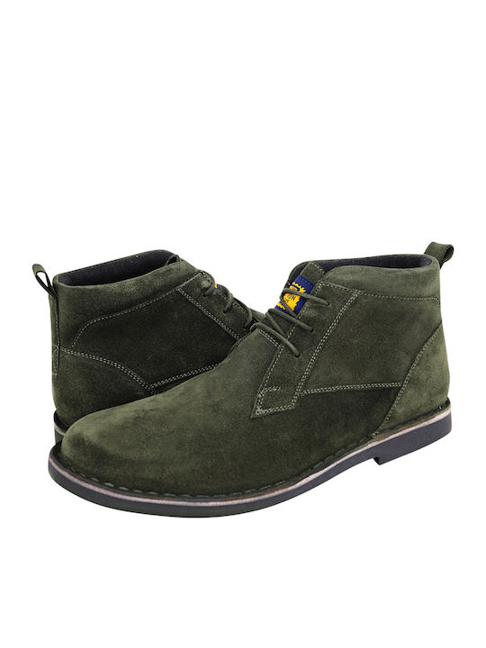 Suede Herrenstiefel Chukka Khaki