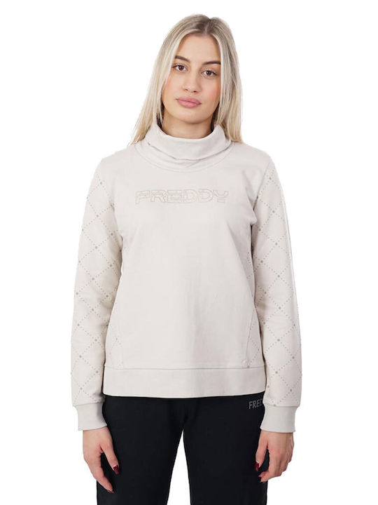 Freddy Women's Hooded Sweatshirt Beige