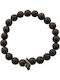 Theodora's Jewellery Men's Steel Bracelet with Lava Stones