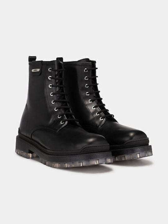 Karl Lagerfeld Men's Leather Boots Black