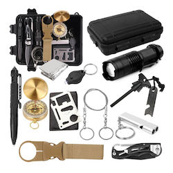 Verk Group Kit De Supraviețuire 10 În 1 Cu Husă Valizuță De Supraviețuire