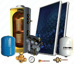 Sonne Τ Σύστημα Βεβιασμένης Κυκλοφορίας 300lt/6m² Glass για Αντλίες Θερμότητας Τριπλής Ενέργειας