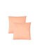 Livessa Față De Pernă Dhlf Din 100% Bumbac Roz 2 Buc 40x40 Cm