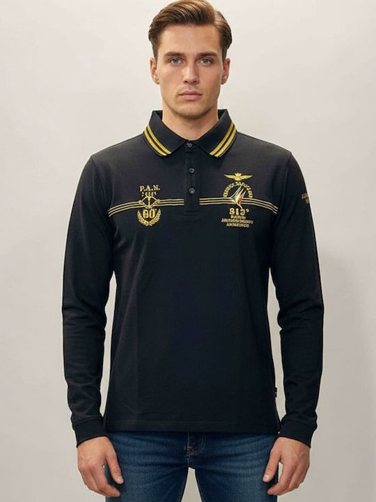 Polo Long Sleeve Blouse Black