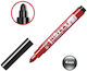 Etafelt Hi-Text Permanent Markers 4mm Red 25pcs