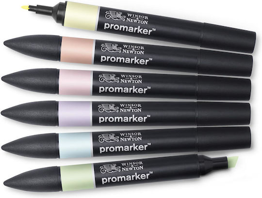 Winsor & Newton Zeichenmarker Mehrfarbig 6Stück