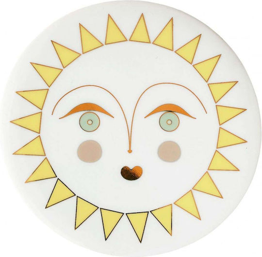 Raeder Round Coaster Wooden Multicolour 10cm 4pcs