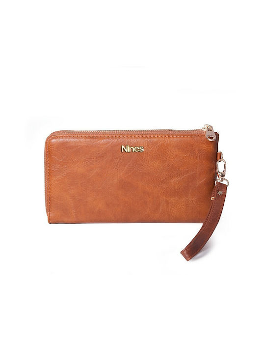 Nines Large Women's Wallet Tabac Brown