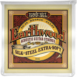 Ernie Ball Earthwood Einstellen Χορδών 80/20 Br...