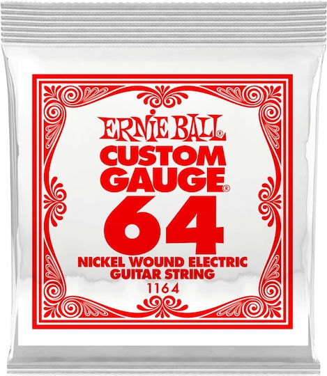 Ernie Ball Μονή Χορδή Nickel Wound Ηλεκτρικής Κιθάρας 64"