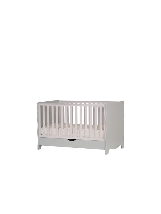 Santa Bebe Baby Crib Gray for Mattress 70x140cm