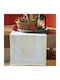Lino Home Christmas Tablecloth Runner Fabric Beige L160xW47cm.