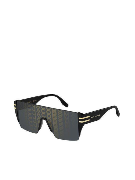 Marc Jacobs Marc Women's Sunglasses with Black Plastic Frame and Black Lens MARC 712/S NZU7Y