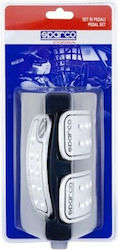Sparco Racing Set Pedale Antiderapant Autoturism Universal Aluminiu Albe 3buc