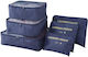 Storage Case for Bags in Blue Color 38x30x12cm 6pcs