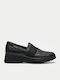 Leather Women's Moccasins in Black Color