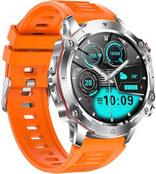 Microwear V91 Smartwatch with Heart Rate Monitor (Orange)