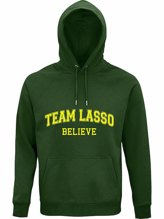 Team Lasso, Believe, Ted Lasso Kapuzenpulli Grün Dunkelgrün