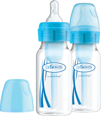 Dr. Brown's Plastic Bottle Set Anti-Colic with Silicone Nipple 120ml 2pcs