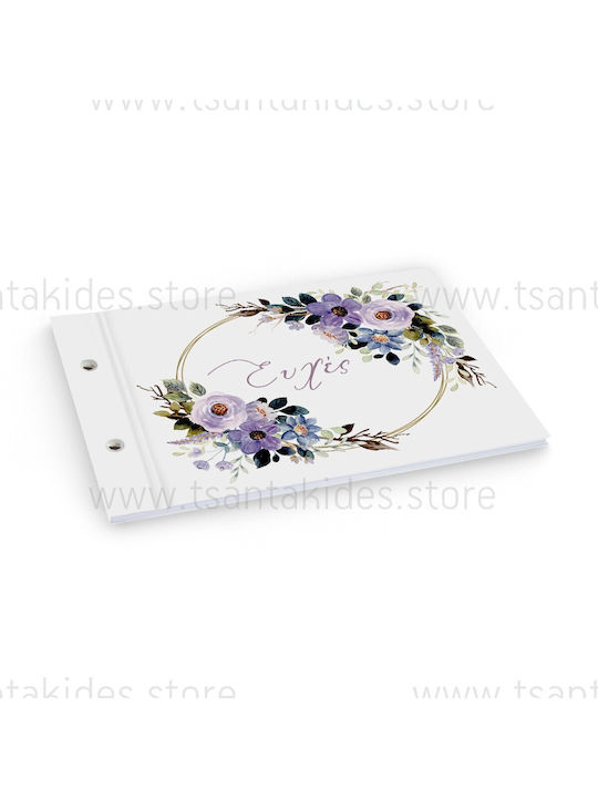 Tsantakides Wedding Wish Book Purple