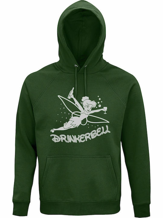 Drinkerbell, A Non Ordinary Fairy Hoodie Green Dark Green