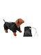 Woofmoda Haine pentru câini Impermeabil Negru Mare cu Lungimea Spateului 35 cm