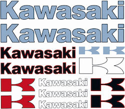 Kawasaki Αυτοκόλλητα Σετ Κόκκινο