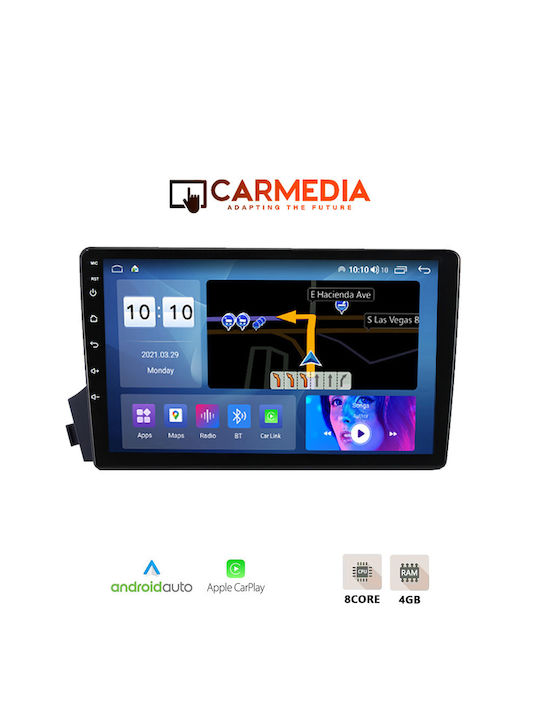 Carmedia Sistem Audio Auto pentru Ssangyong Kyron 2006-2015 (Bluetooth/USB/WiFi/GPS/Apple-Carplay/Android-Auto) cu Ecran Tactil 9"