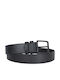 Men's Belt from Artificial Leather Black
