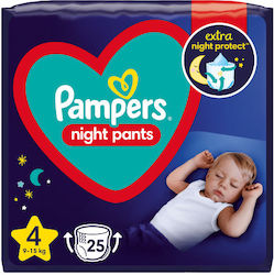 Pampers Night Pants 1+1 Πάνες Βρακάκι No. 4 για 9-15 50τμχ
