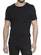 Herren Unterhemden BLACK 1Packung