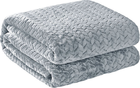Ionion Fleece Single Blanket 150x220cm Gray